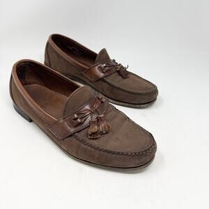ALLEN EDMONDS Men’s Size 11.5 C Leather Tassel Loafers Casual Work *Worn*